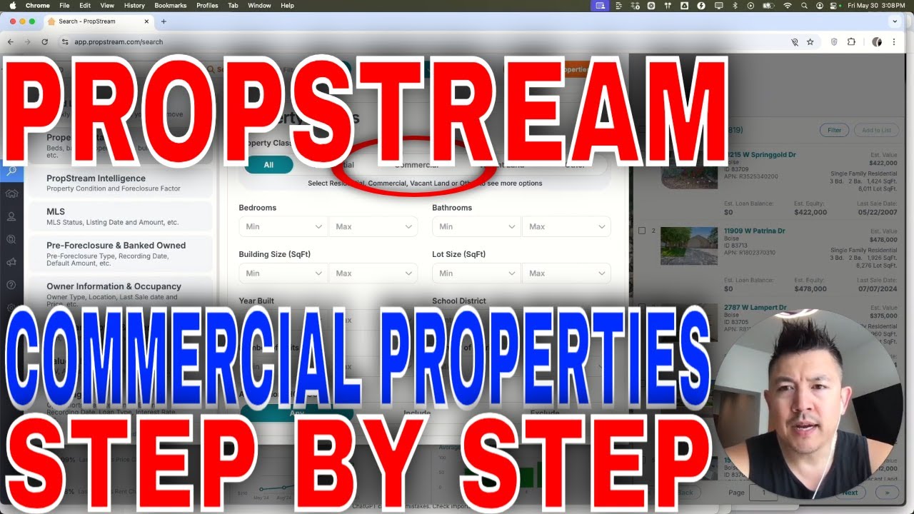 ✅  How To Find Commercial Properties In PropStream🔴