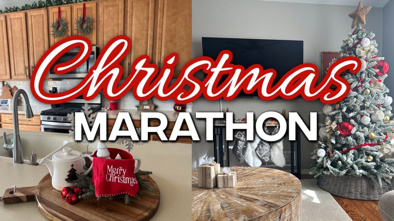 🎅🏻NEW🎄CHRISTMAS DECORATING MARATHON | CLEANING MOTIVATION | CHRISTMAS DECORATIONS 2025