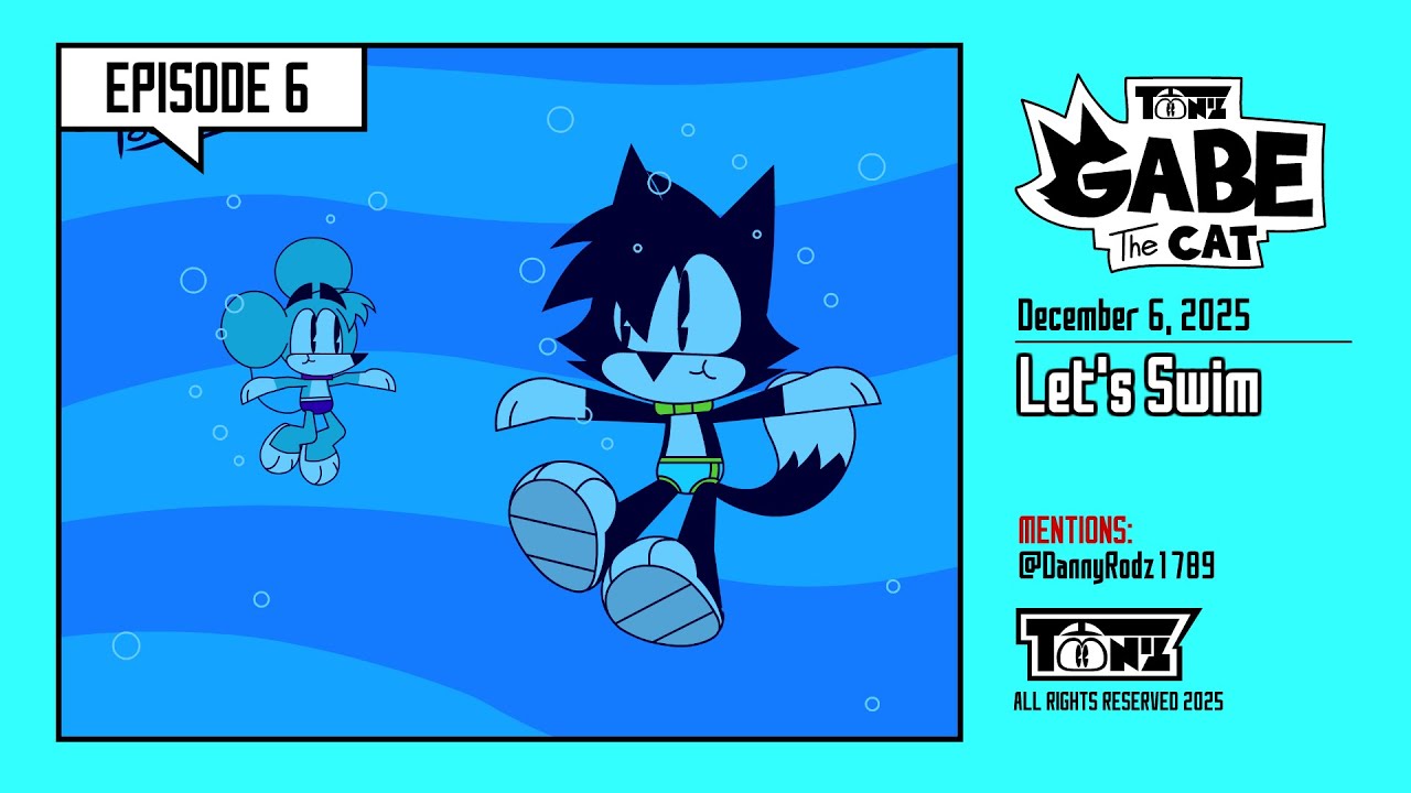 Gabe the Cat | E06 | Let's swim