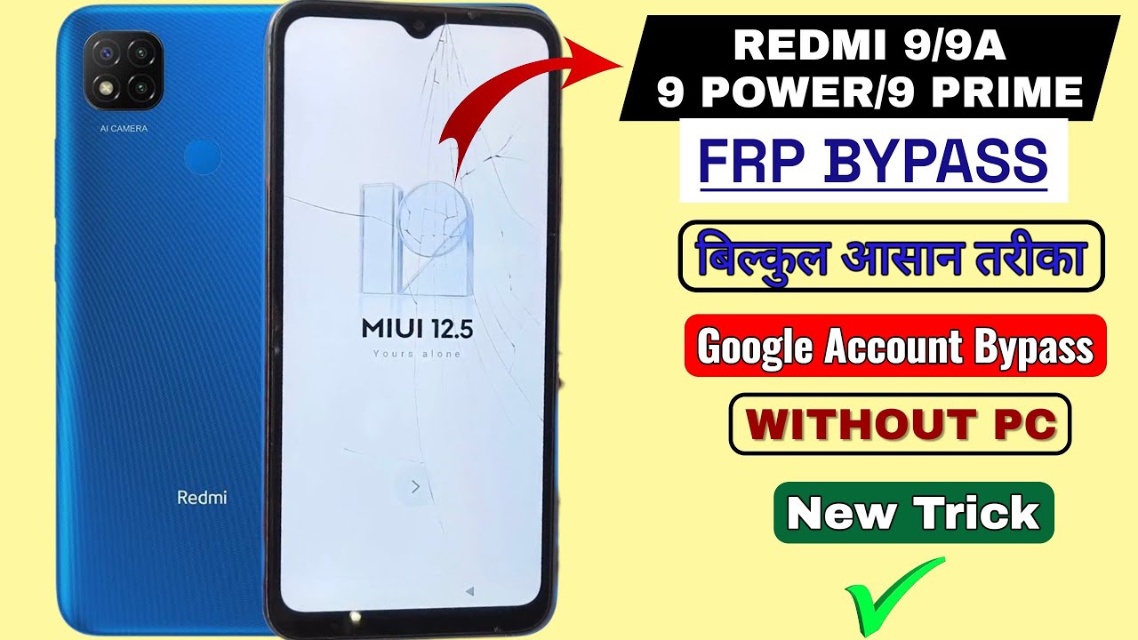 Redmi 9/9a/9i/9 Power/9 Prime FRP BYPASS | New Trick | Android 11 | 100% Working ✅ Complete Process👍