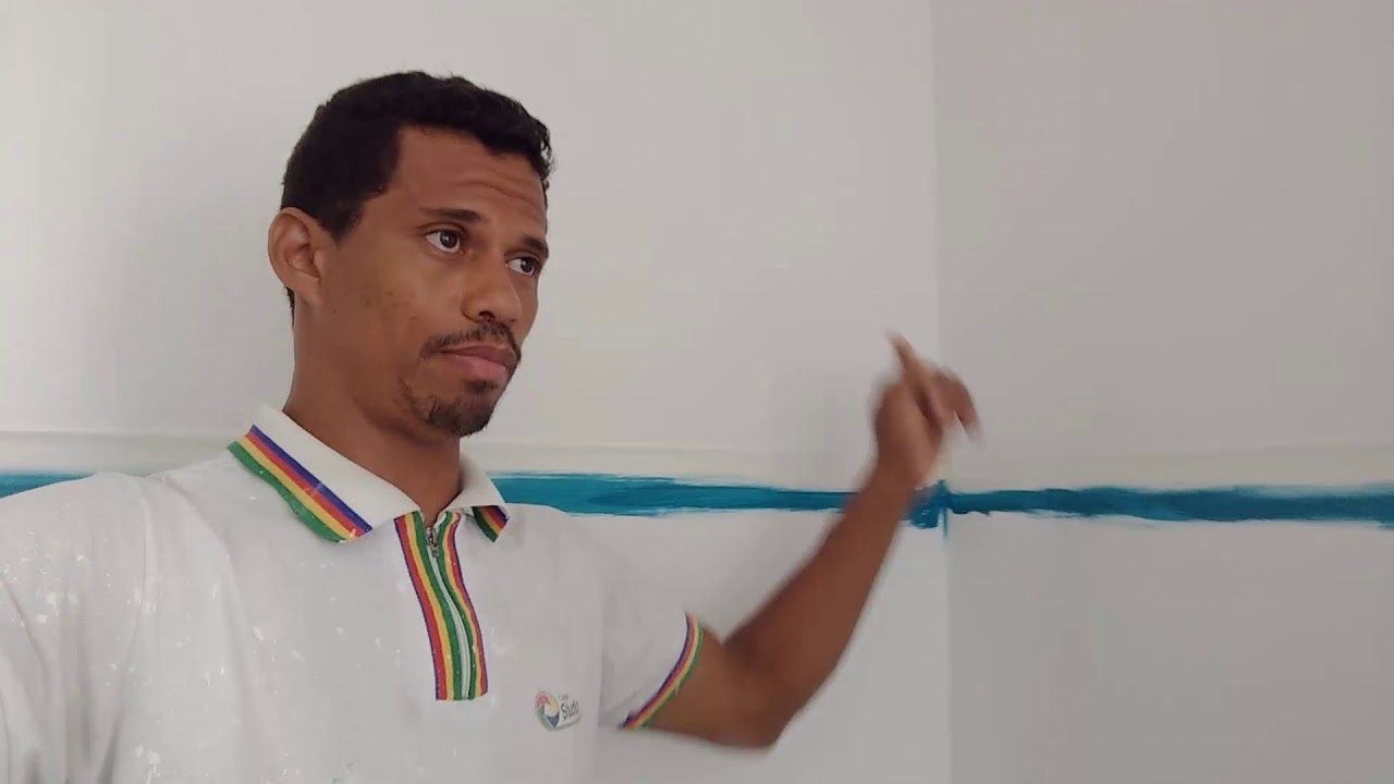 Como pintar parede com duas cores