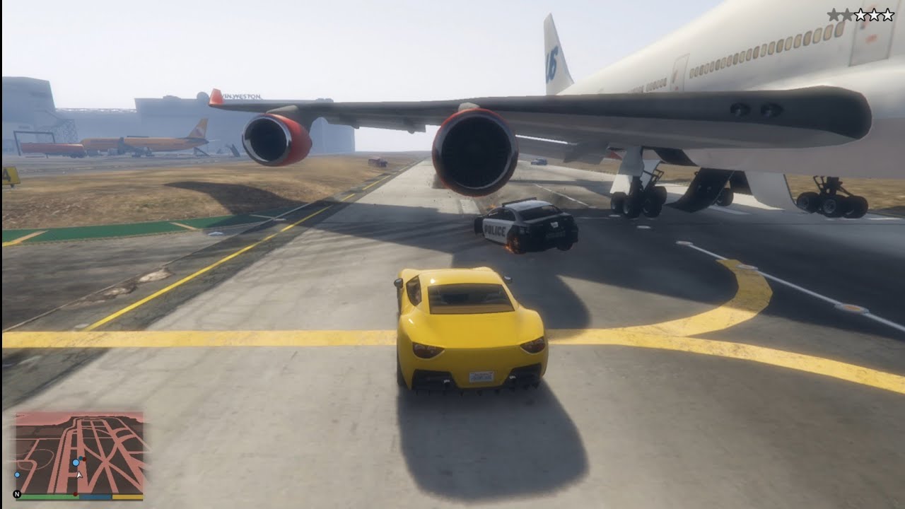 Gta 5 Car And Plane  Crash Gameplay 😱 #gta5 