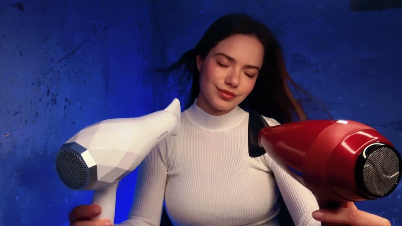 Double the Noise, Zero Stress | Dual Hair Dryer ASMR