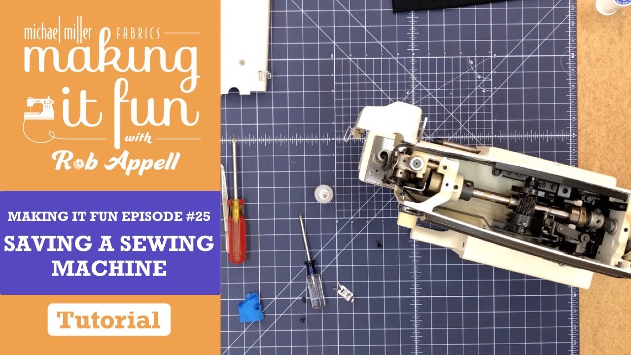 Saving a Sewing Machine - Michael Miller Fabrics' Making it Fun #25