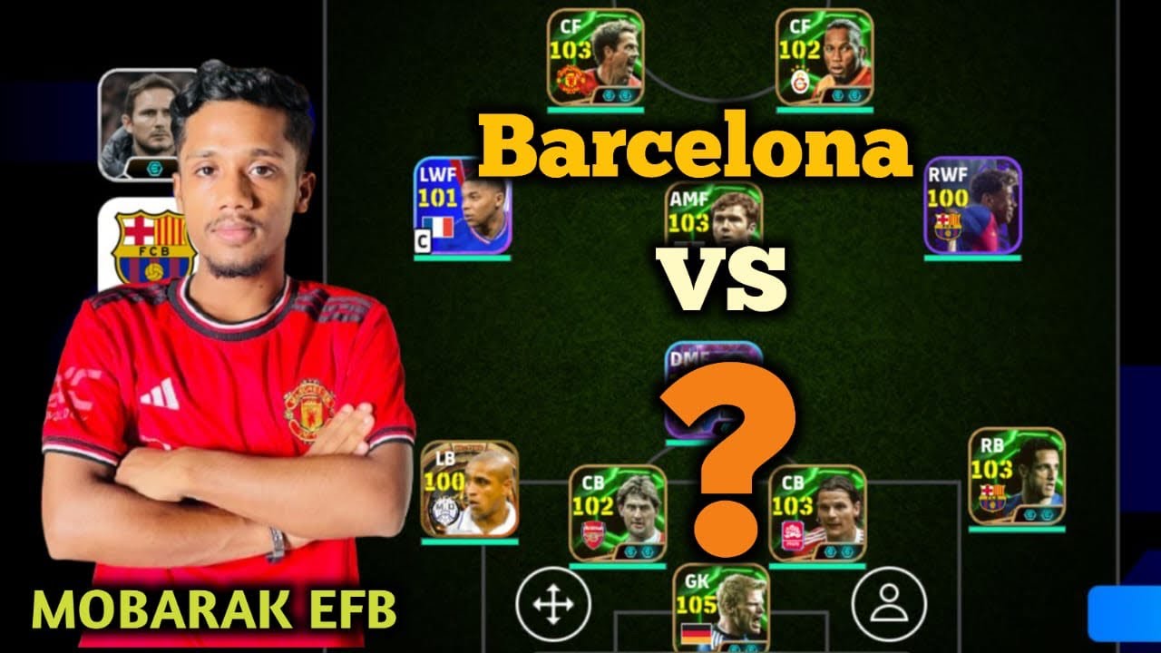 Efootball games for Barcelona Vs ?