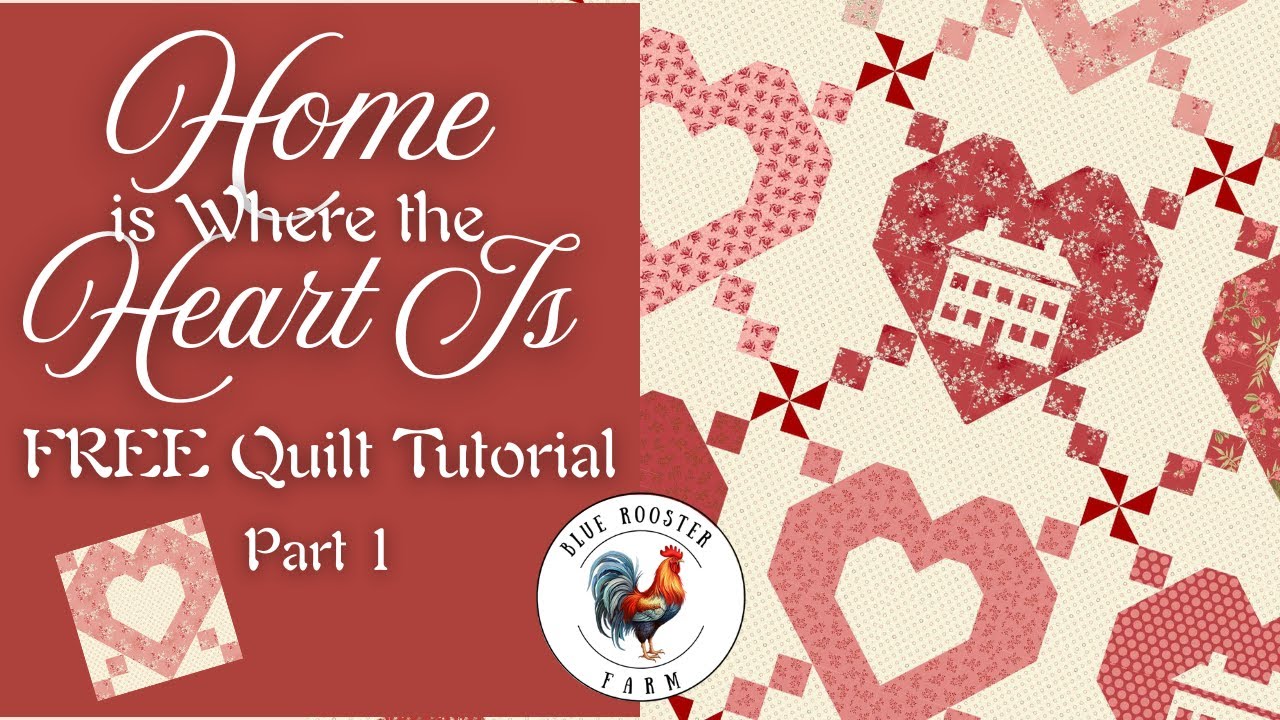 Valentine's Quilt Pt 1: Heart-in-a-Heart Block (FREE & FQ Friendly)