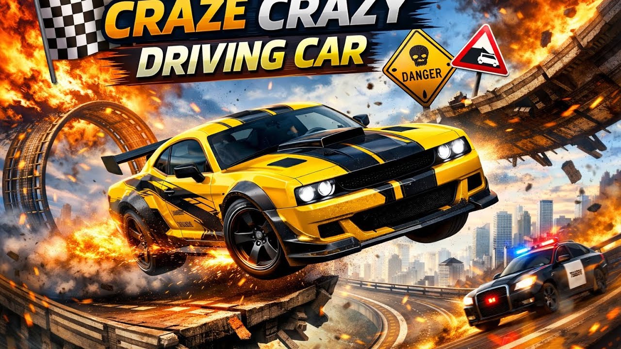 CRAZY CAR DRIVING🔥🔥