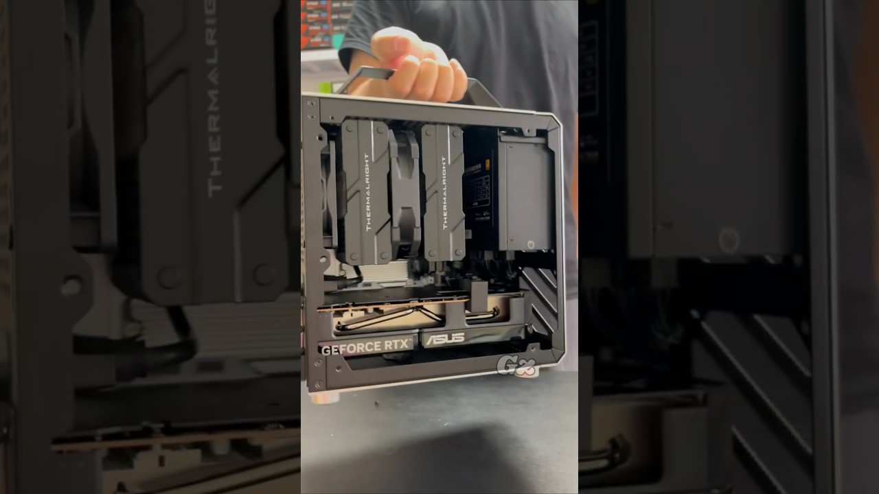 Portable 🤏 Mini-ITX Gaming PC Build 2025 | RTX 5060 + AMD R5 9600X 🔥 #pcbuild #miniitx #gaming #pc