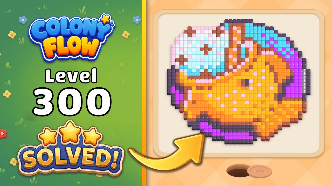 Colony Flow! - Level 300 Walkthrough 🧩 | Solution & Gameplay (ABI GAMES) 🐜