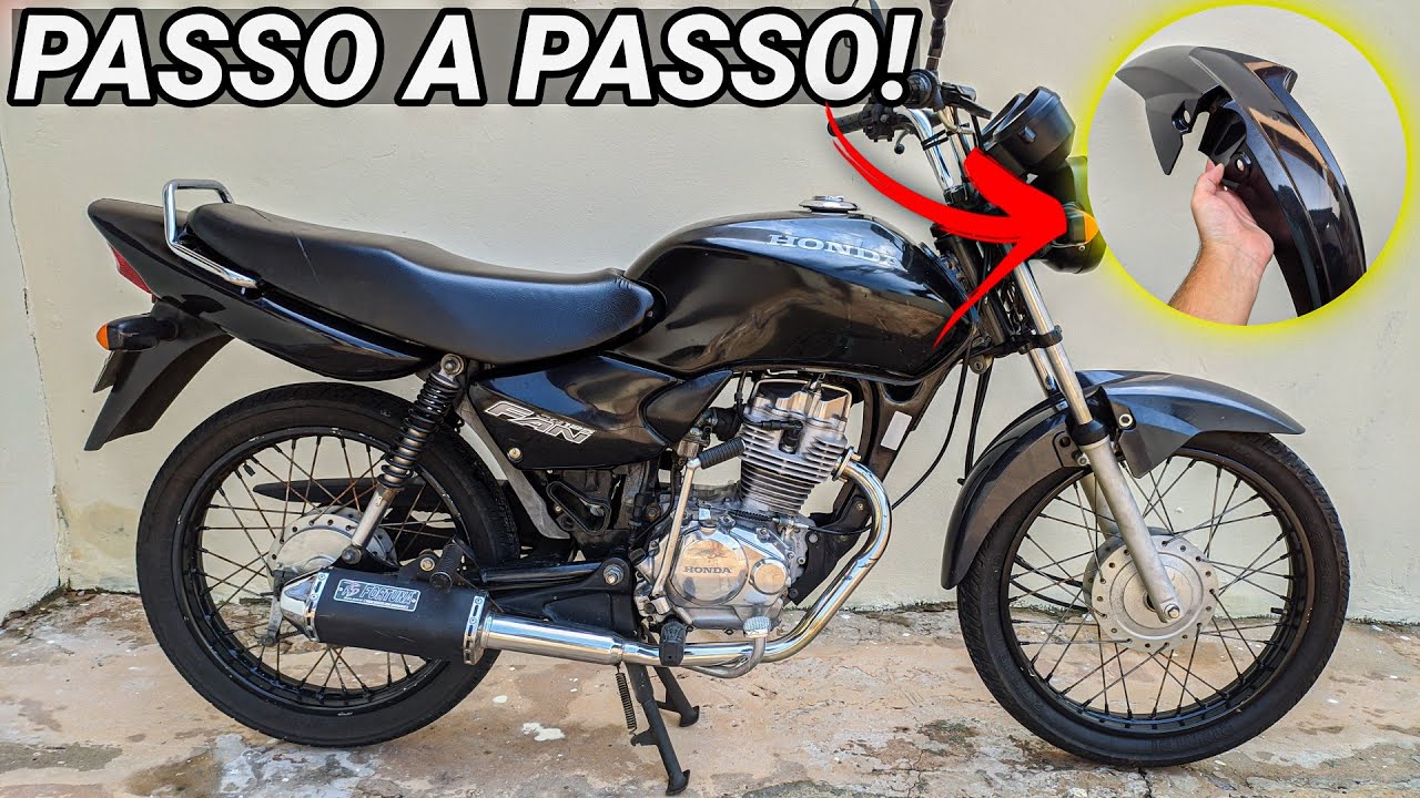 COMO ADAPTAR O PARALAMA DA CG 160 NA CG 125 FAN 2008? PASSO A PASSO!