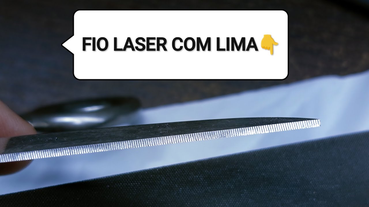 FIO LASER COM LIMA. APRENDA NA PRATICA COMO FAZER😎👆💥