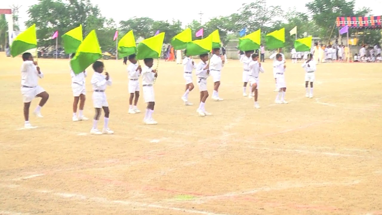 Bav International School 5th Anno SportsMeet Flag Drill.5
