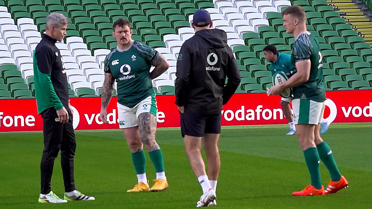 Ireland train ahead of their first 2025 Six Nations match against England