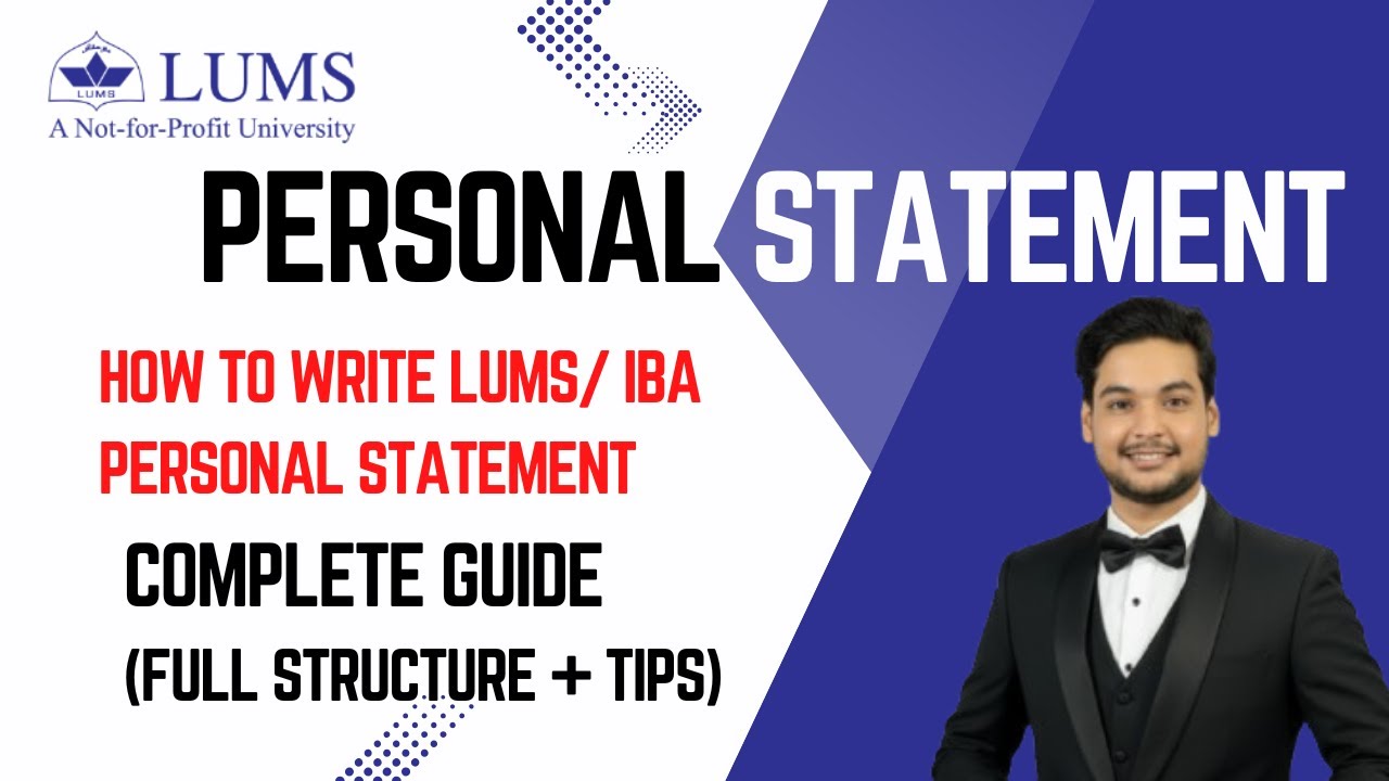 How to Write LUMS NOP Personal Statement | 2026 Complete Guide (Full Structure + Tips)