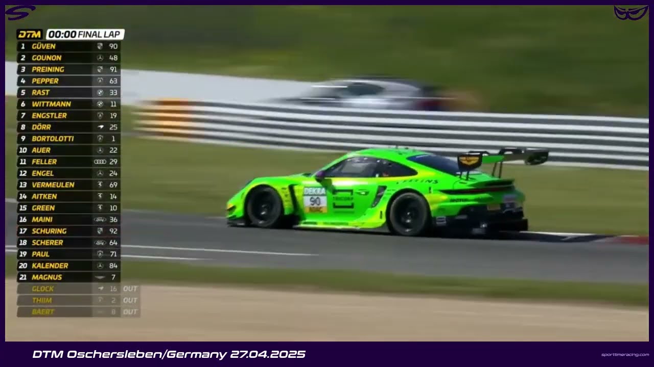 DTM Oschersleben/Germany 27.04.2025 