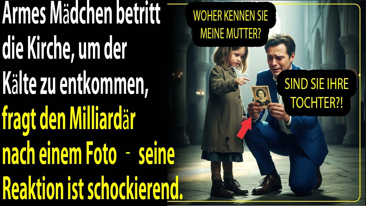 Armes Mädchen floh in Kirche und bat den Milliardär um ein Foto – seine Antwort schockierte.