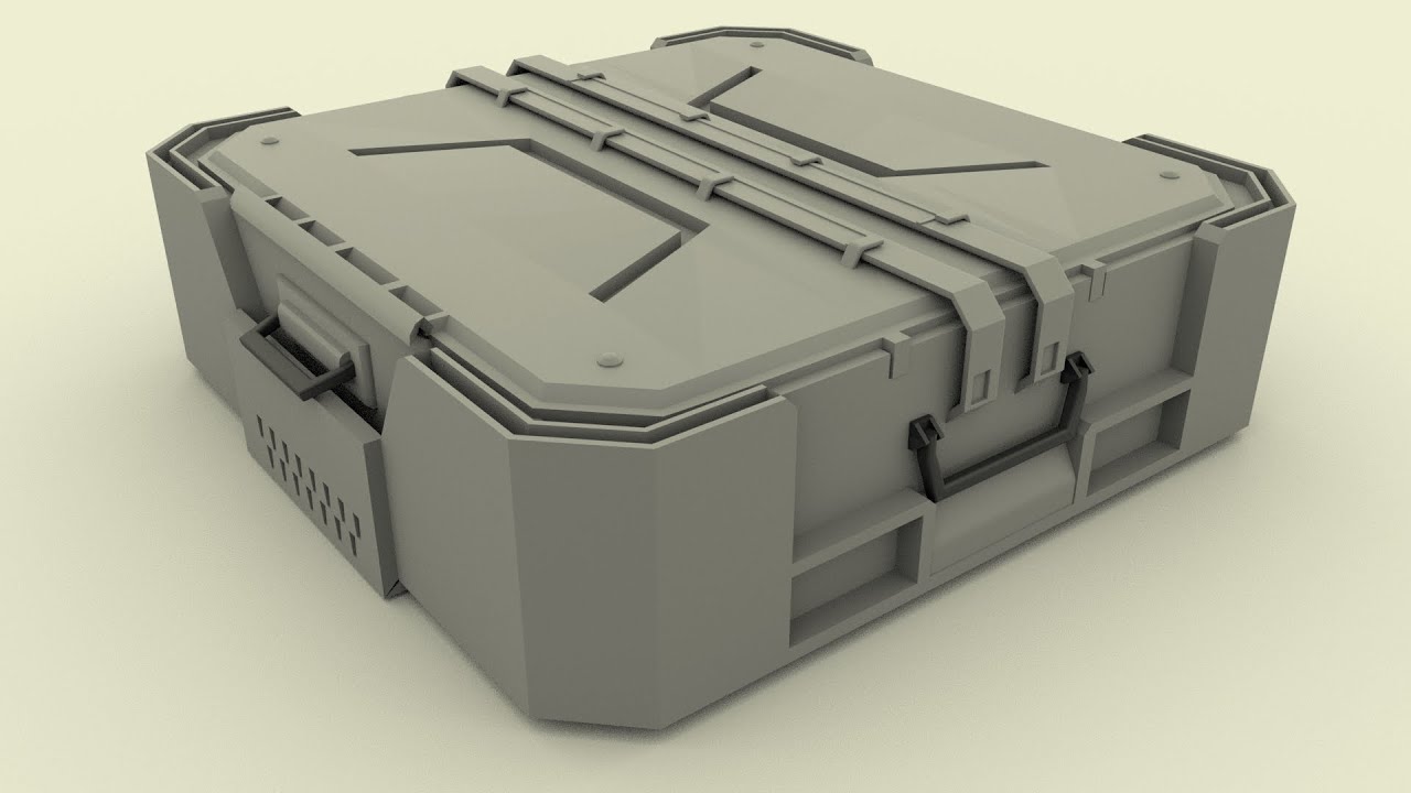 How to model a Sci Fi Box or Crate in Autodesk Maya.