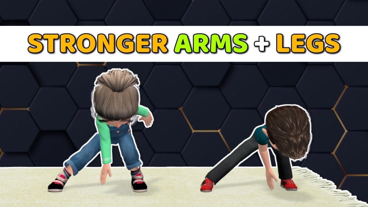 STRONGER ARMS + LEGS WORKOUT FOR KIDS