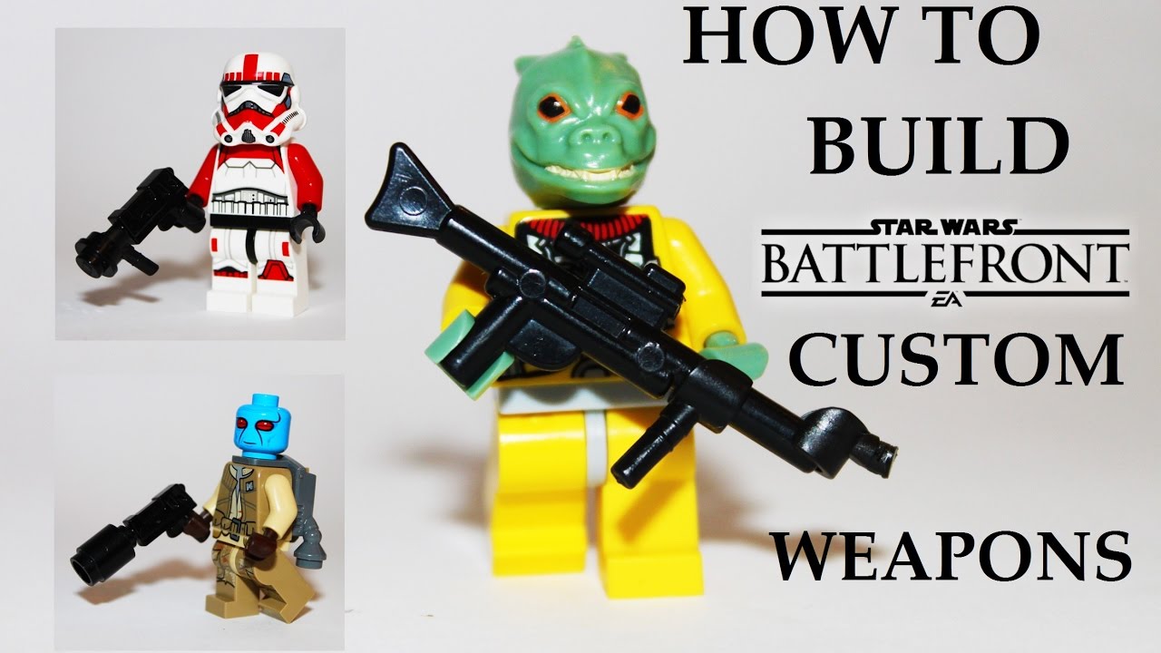 How to build Star Wars Battlefront weapons! LEGO Star Wars MOC