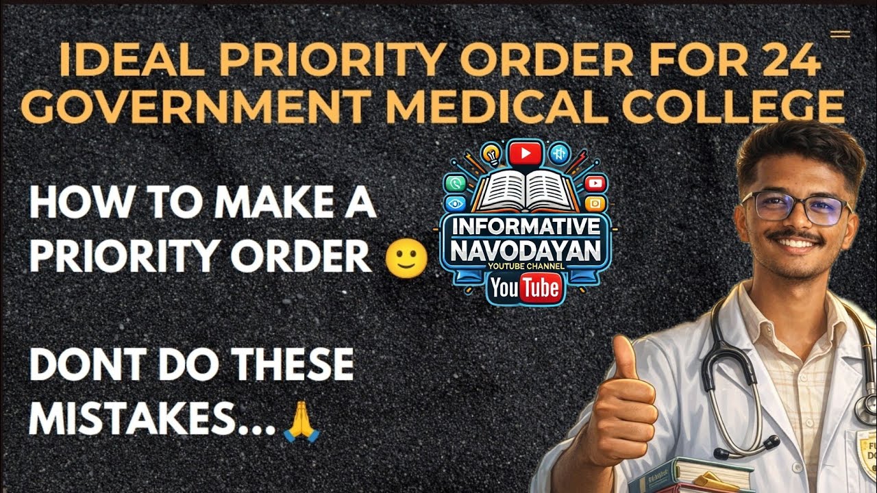 Priority Order for 24 Government Medical College of Karnataka #medicalcollege#karnatakaneet2026