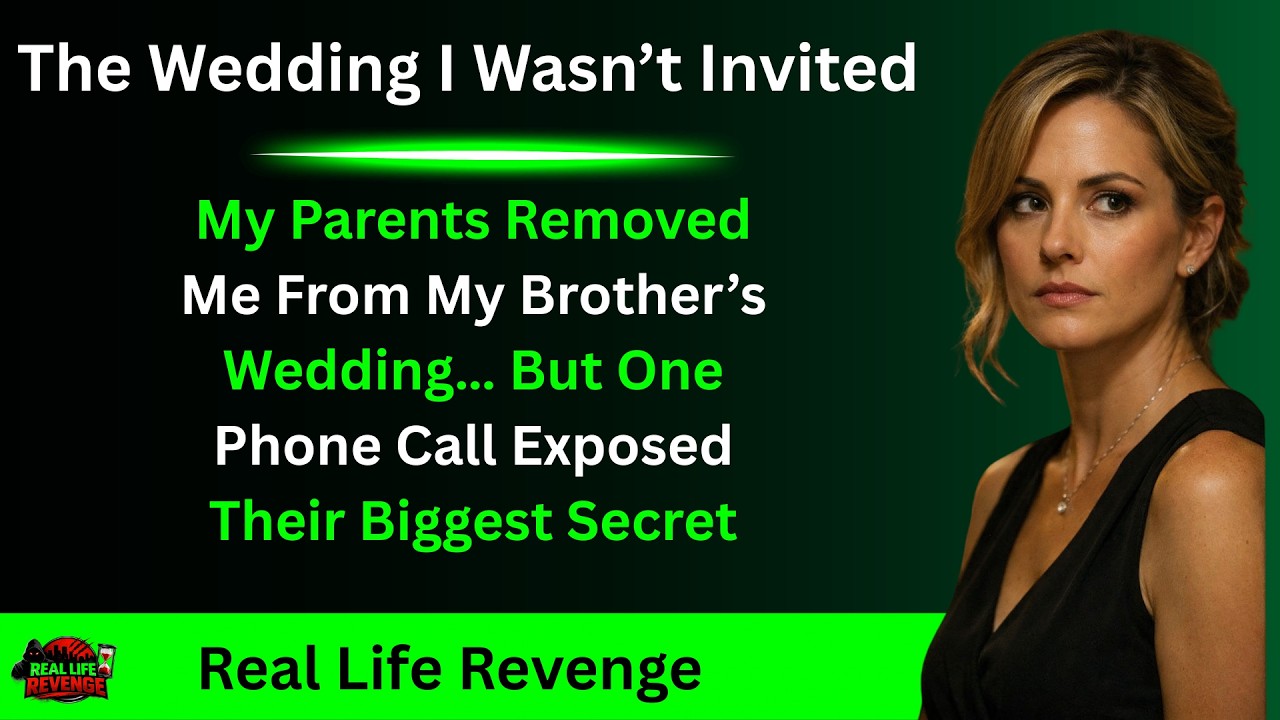 My Parents Removed Me From My Brother’s Wedding… But One Phone Call Exposed Their Biggest Secret