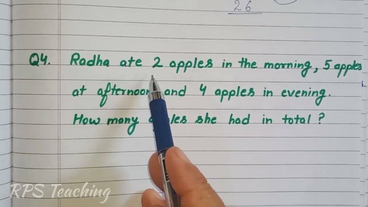 1st Class Math Addition Word Problems | 1st class ke bacho ke word  problem | Math Problem for Kids