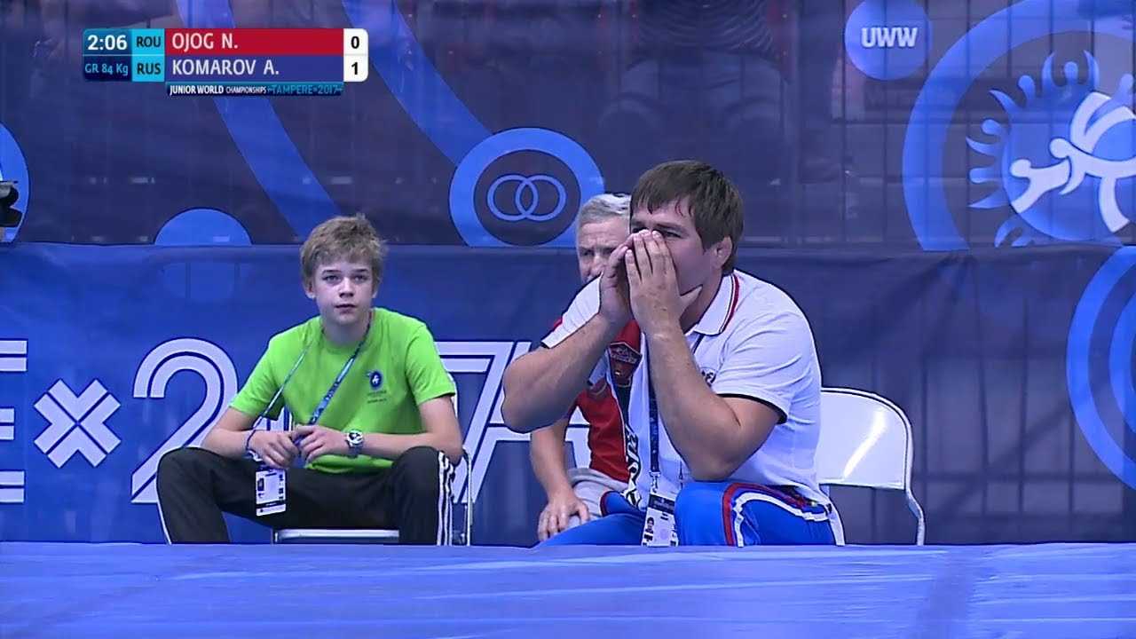 1/4 GR - 84 kg: A. KOMAROV (RUS) df. N. OJOG (ROU) by VPO1, 3-1