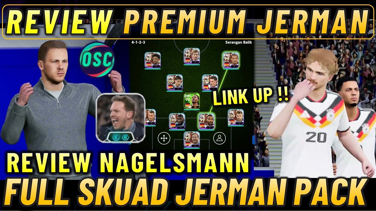 REVIEW PREMIUM PACK JERMAN !! REVIEW NAGELSMAN & FULL SKUAD JERMAN EFOOTBALL 2026 MOBILE.
