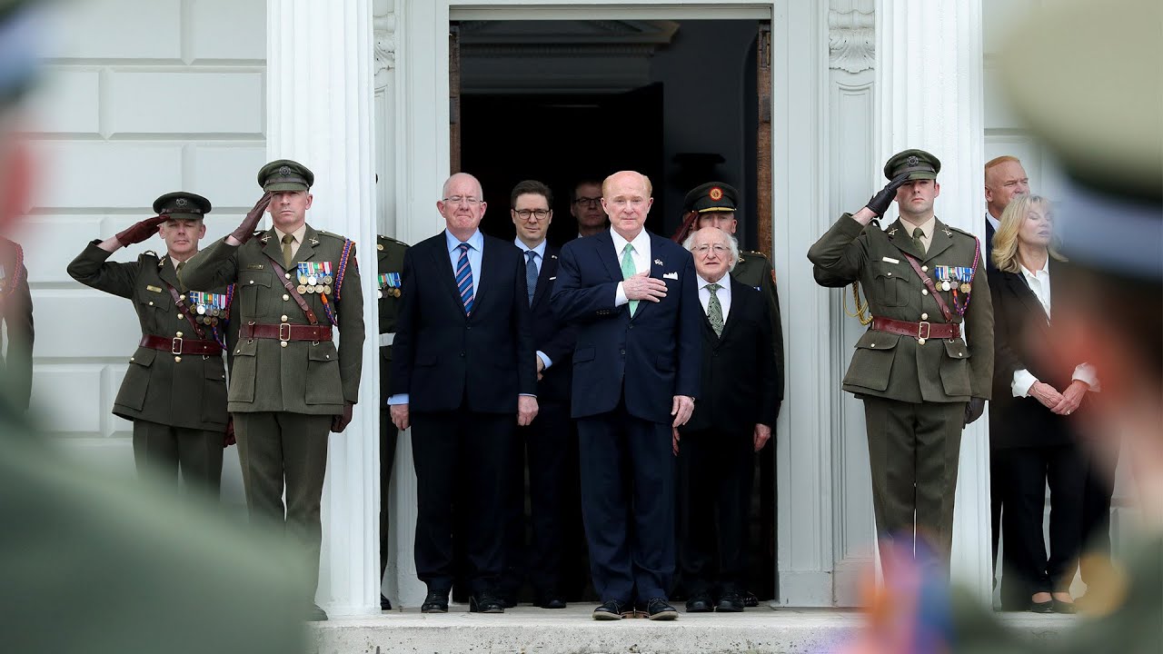 U.S. Ambassador Edward Crawford Presents his Credentials to President Higgins