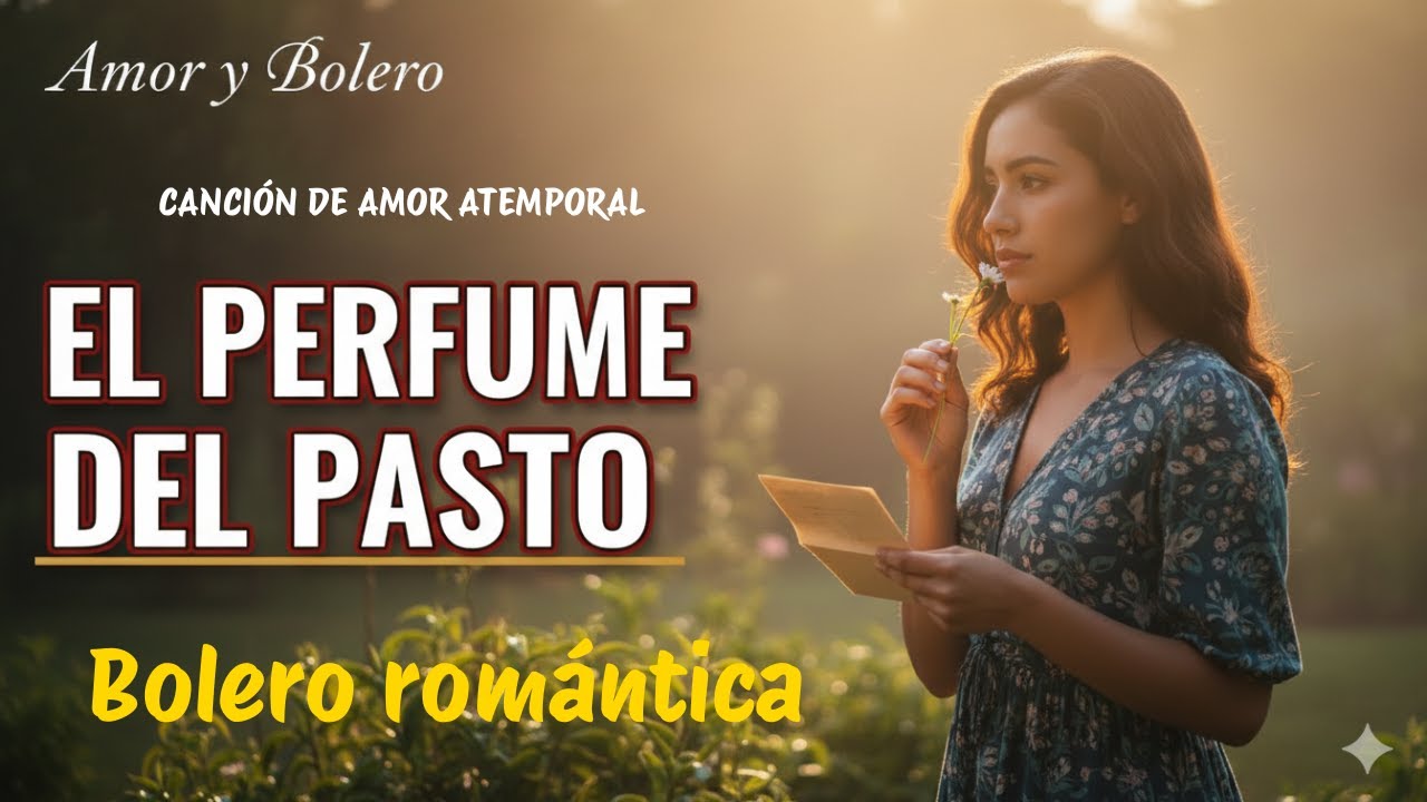 EL PERFUME DEL PASTO | Bolero Romántico Español (Letra) | Amor y Bolero