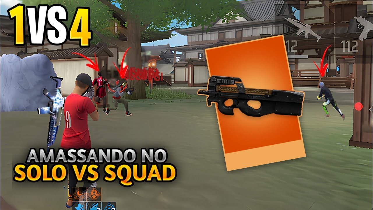 RUSHADÃO INSANO NESSAS PARTIDAS SOLO VS SQUAD!! LIMPEI O MAPA?? RANQUEADA SOLO VS SQUAD FREE FIRE 