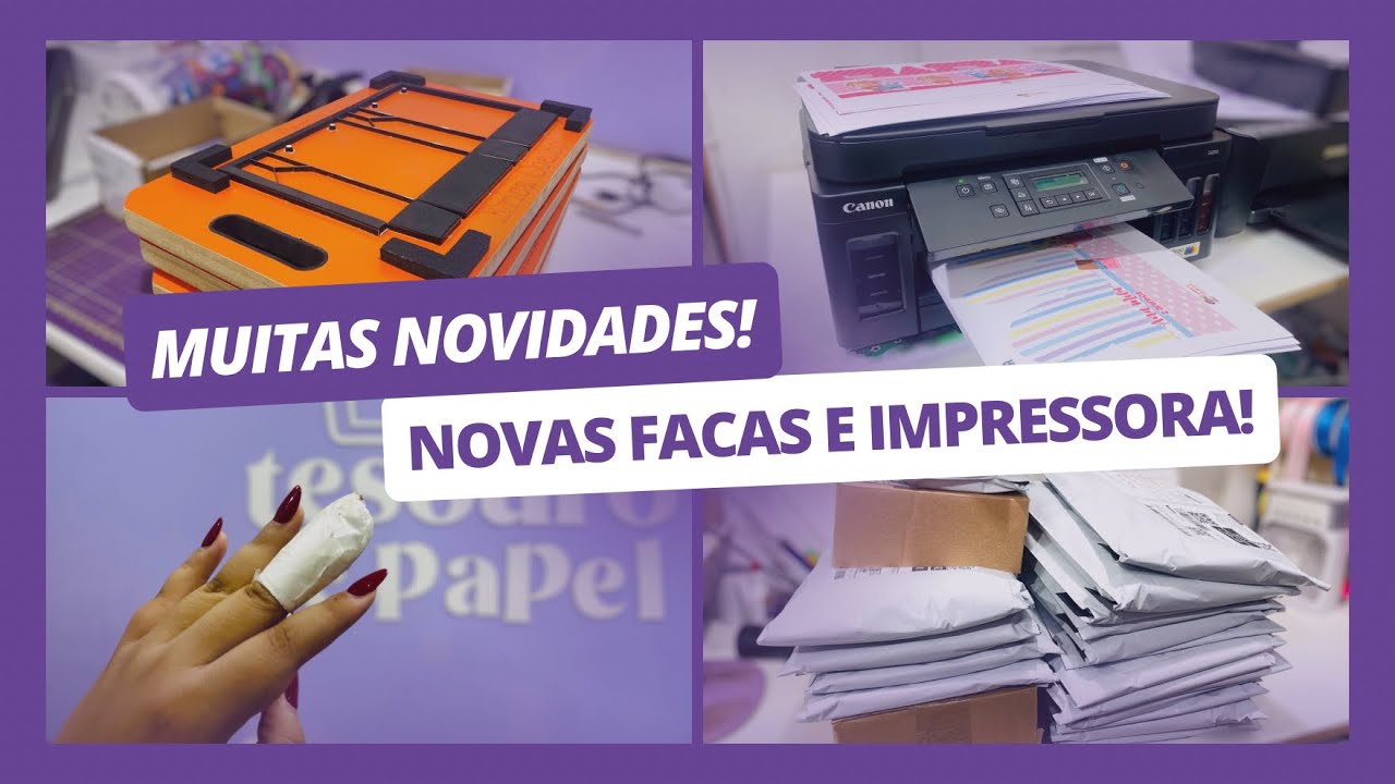 Minhas Novas Facas Chegaram e Comprei uma Impressora | Rotina de Encomendas