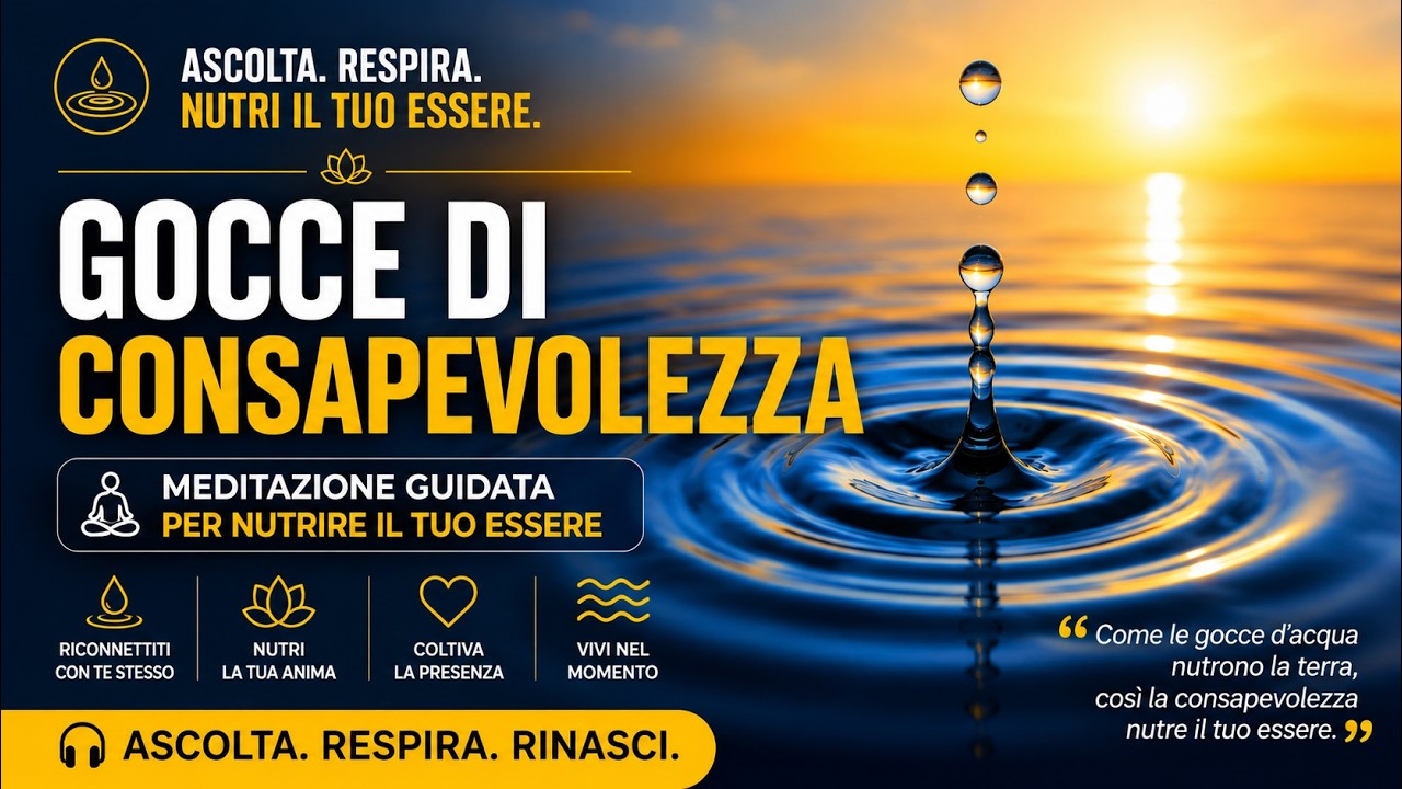 Gocce di Consapevolezza : Meditazione Guidata per Nutrire il tuo Essere
