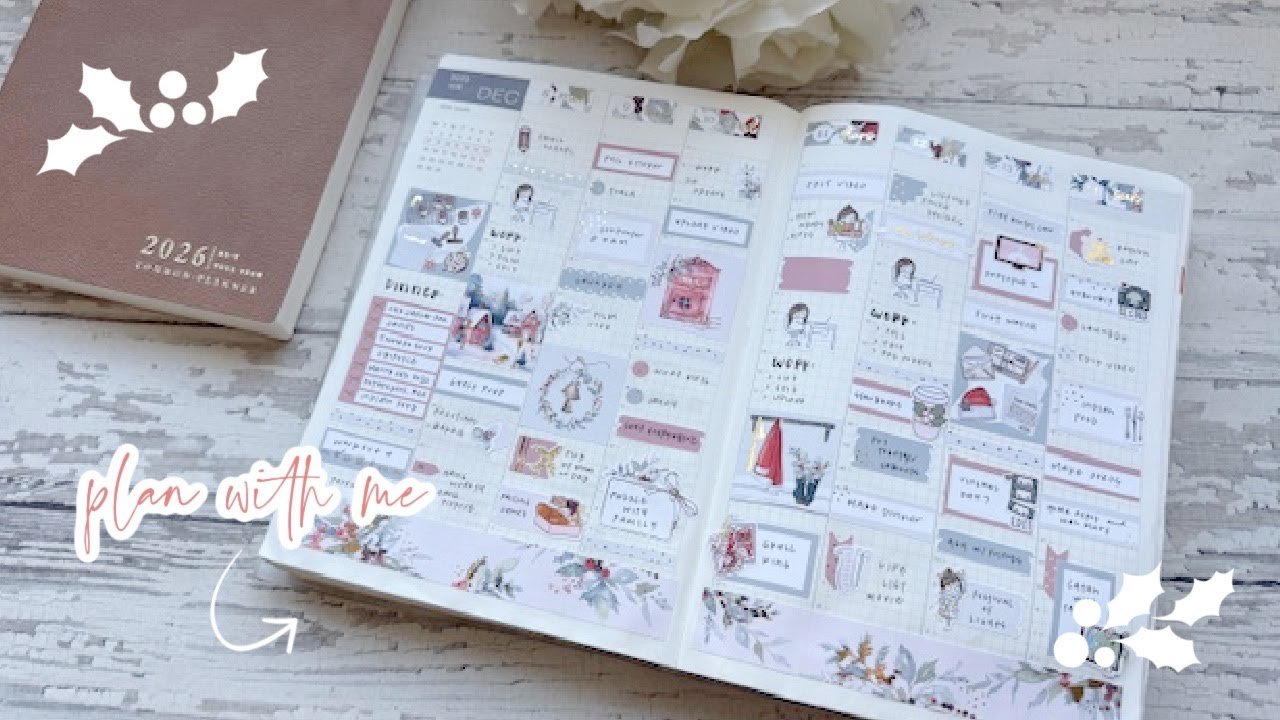 Ежедневное планирование в моем Hobonichi Cousin II. Неделя с родителями в гостях. Vlogmas, день 8.