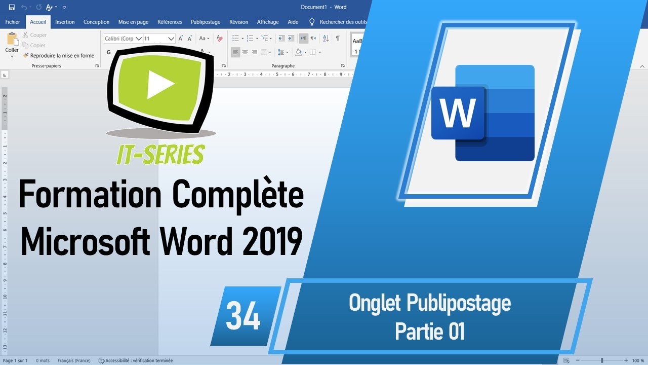 Leçon 34 : Onglet Publipostage