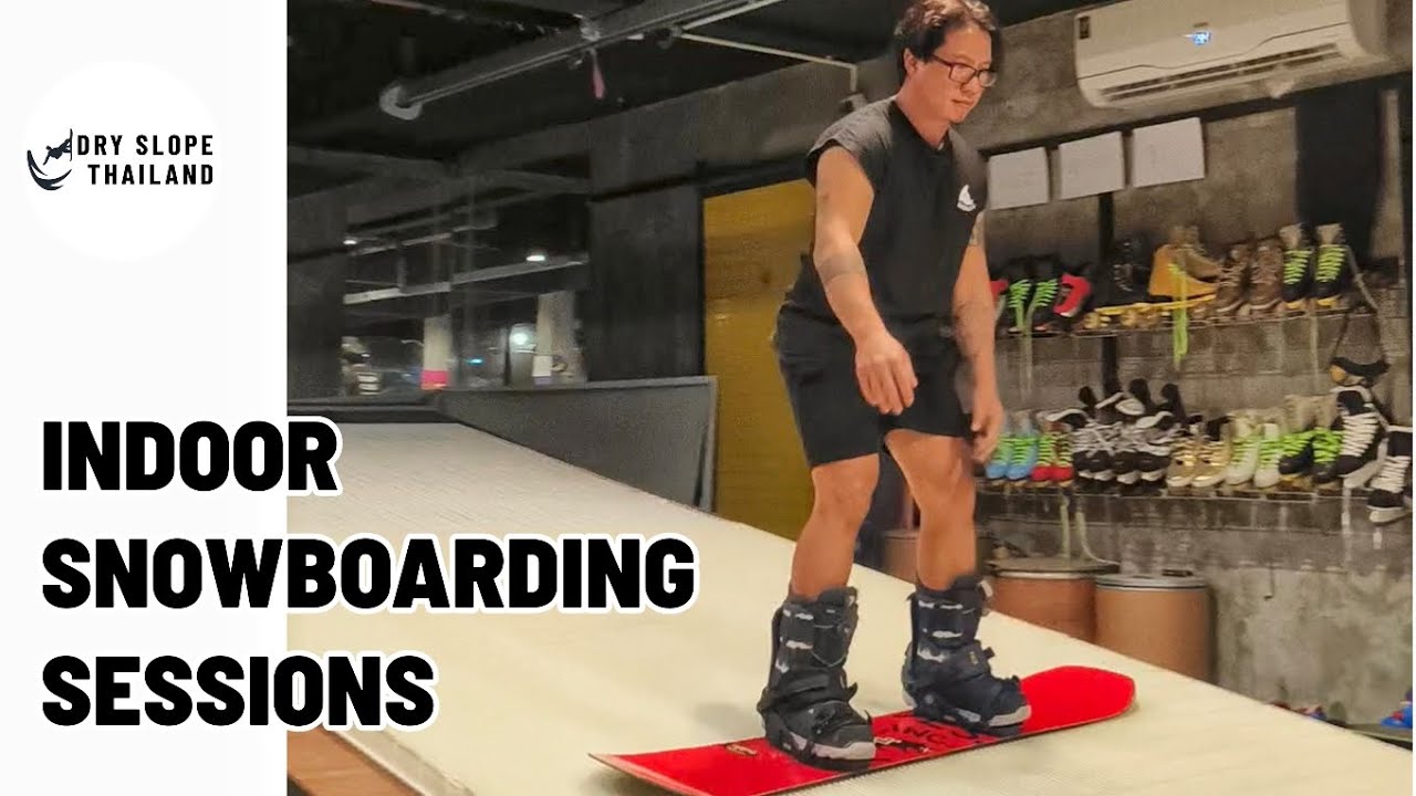 SKIM CAFE พาบุก DRYSLOPE THAILAND สนามฝึก indoor snowboarding โดยครูเอ๋