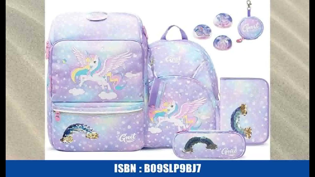 Schulranzen Set 6-teilig Ergonomische Ultraleichte Schultasche MÃ¤dchen Junge Kinder