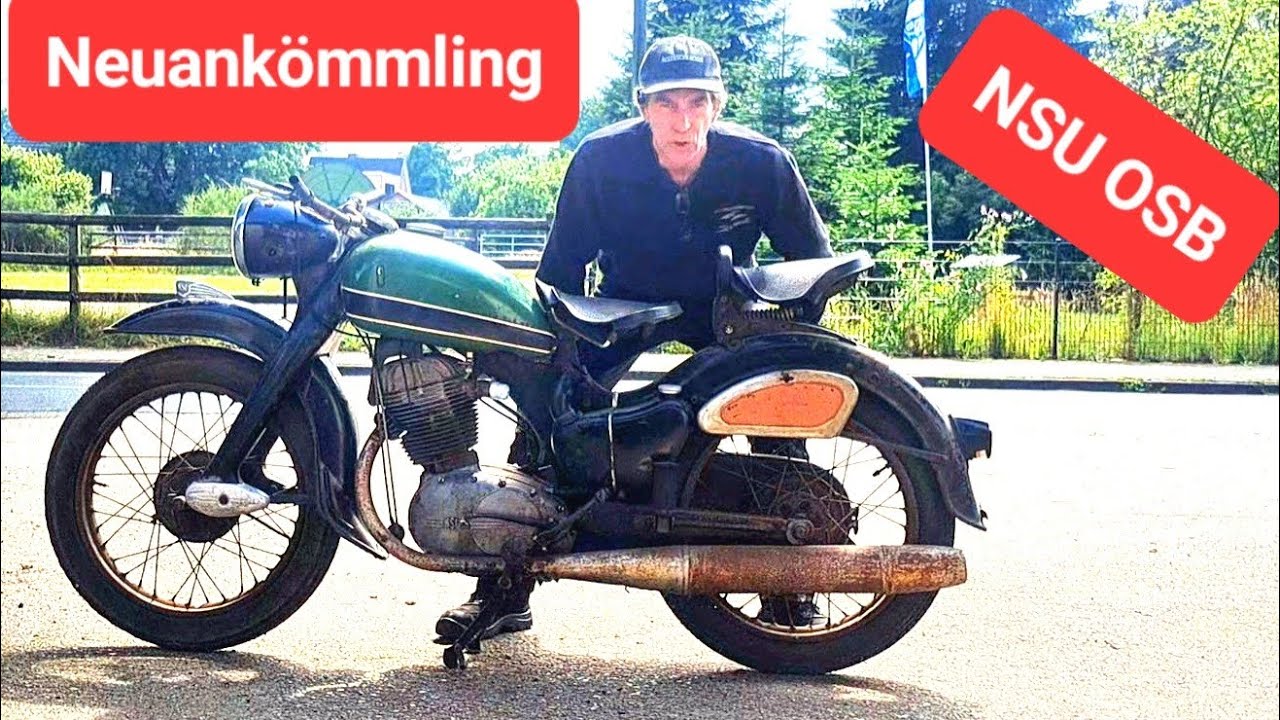 NSU MAX OSB 55 Jahre STILLSTAND möchte zurück auf die Straße. Scheunenfund #2stroke