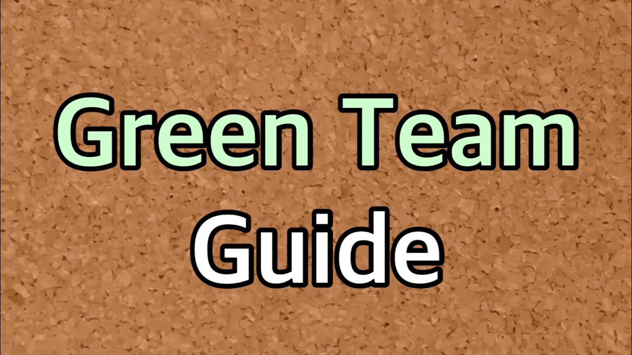 Green Team Guide