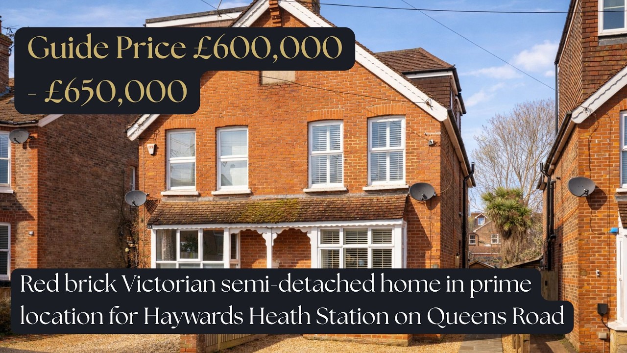 Gorgeous red brick Victorian semi-detached home in a prime location for Haywards Heath Station