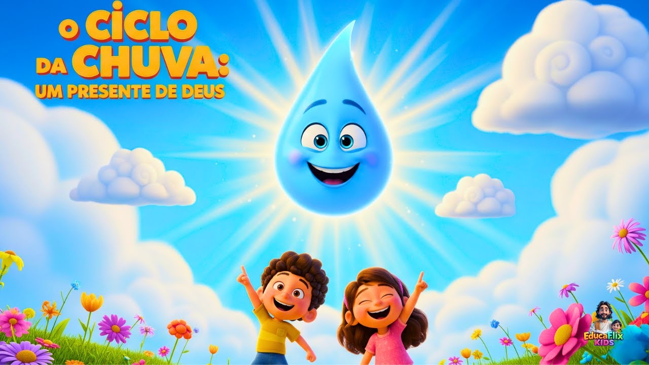 O Ciclo da Chuva: Um Presente de Deus  - Música Infantil Cristã | EducaFlix Kids