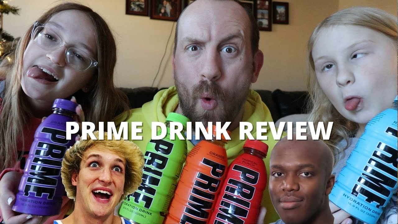 Trying Logan Paul & KSI's PRIME Drink For The FIRST TIME! (Family Prime Drink Review)