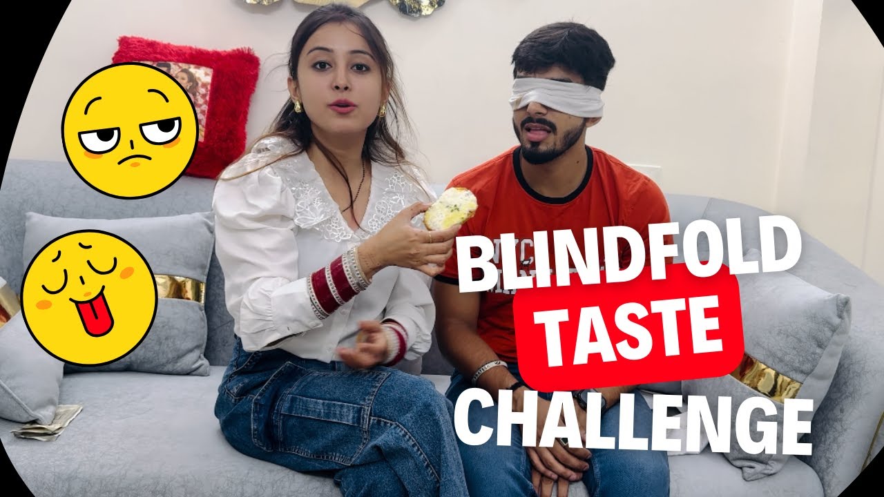 Blindfold Taste Challenge | Husband Wife Challenge | @Vlog With Prashi | Prashi Vlogs #3