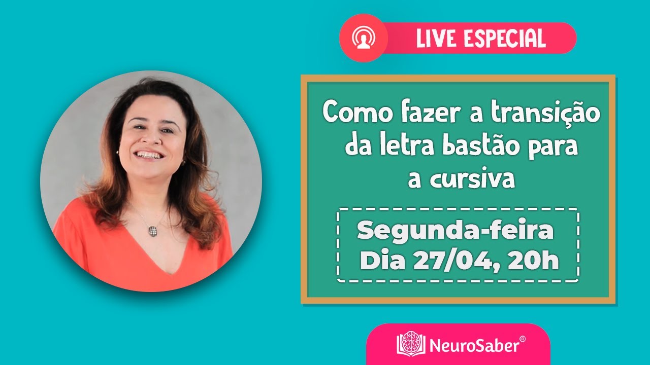 Como fazer a transição da letra bastão para a cursiva