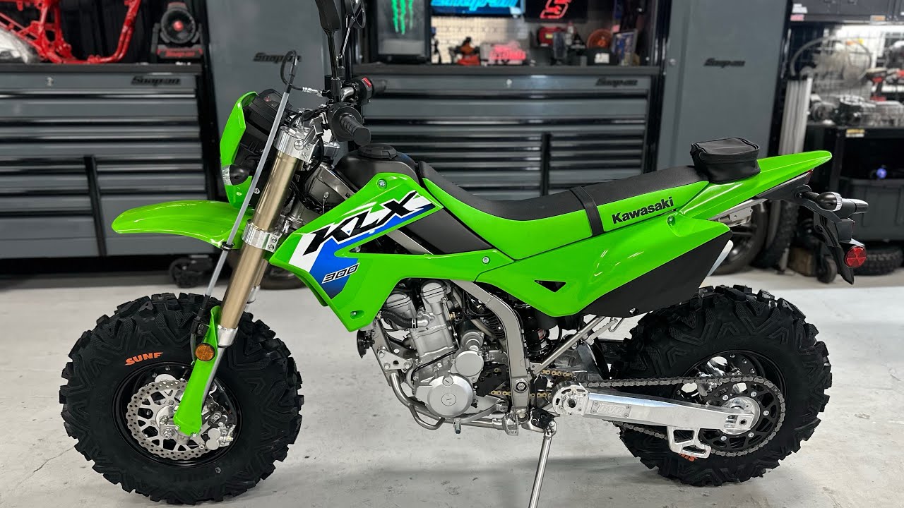 Мотоцикл для мотокросса KLX300 Big Wheel — подробный обзор