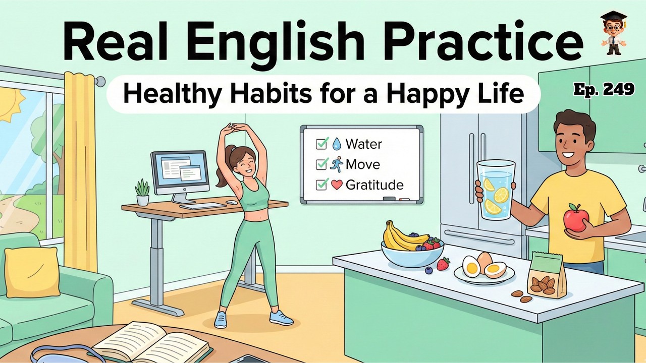 Improve Your English Speaking | Daily Conversation About Healthy Habits