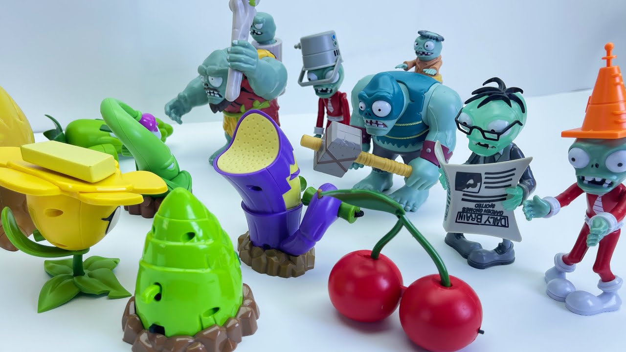8-Minutes Unboxing ASMR Plants vs. Zombies Pea Pistol Frozen Bean Pistol Toy Set | Toy Review