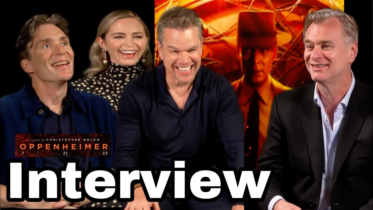 OPPENHEIMER (NEW) Film Cast INTERVIEWS: Cillian Murphy, Emily Blunt, Matt Damon & Christopher Nolan!