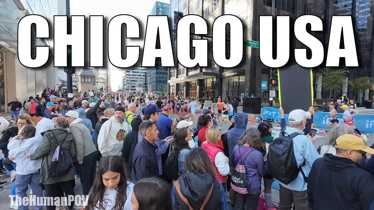 Chicago Marathon 2025 - Spectator Experience - USA | 4K