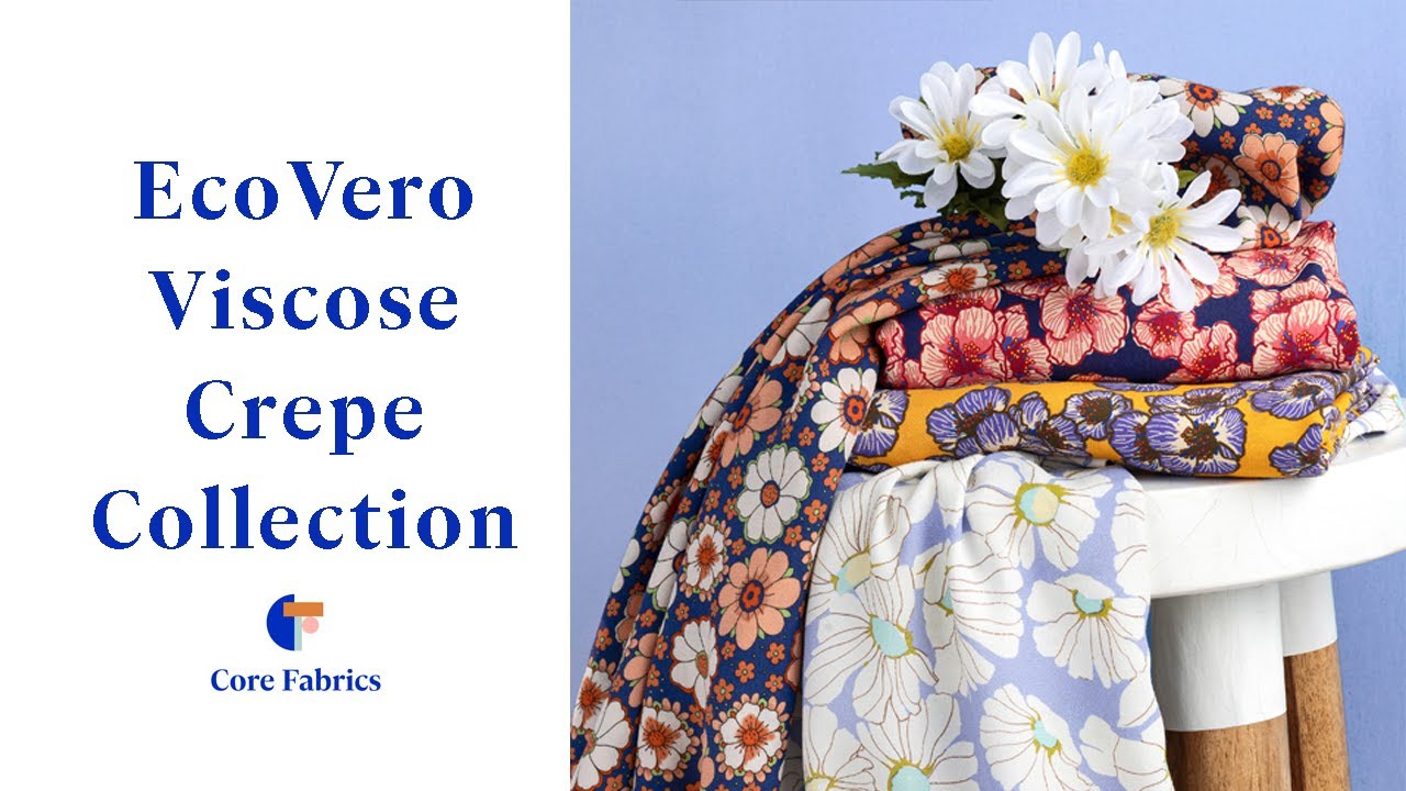 Floral EcoVero Viscose Crepe Collection | Core Fabrics